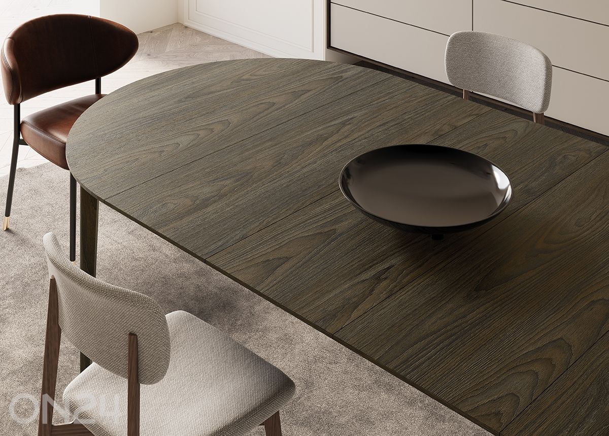 Удлиняющийся обеденный стол Plot Ø120x120/240 см увеличить