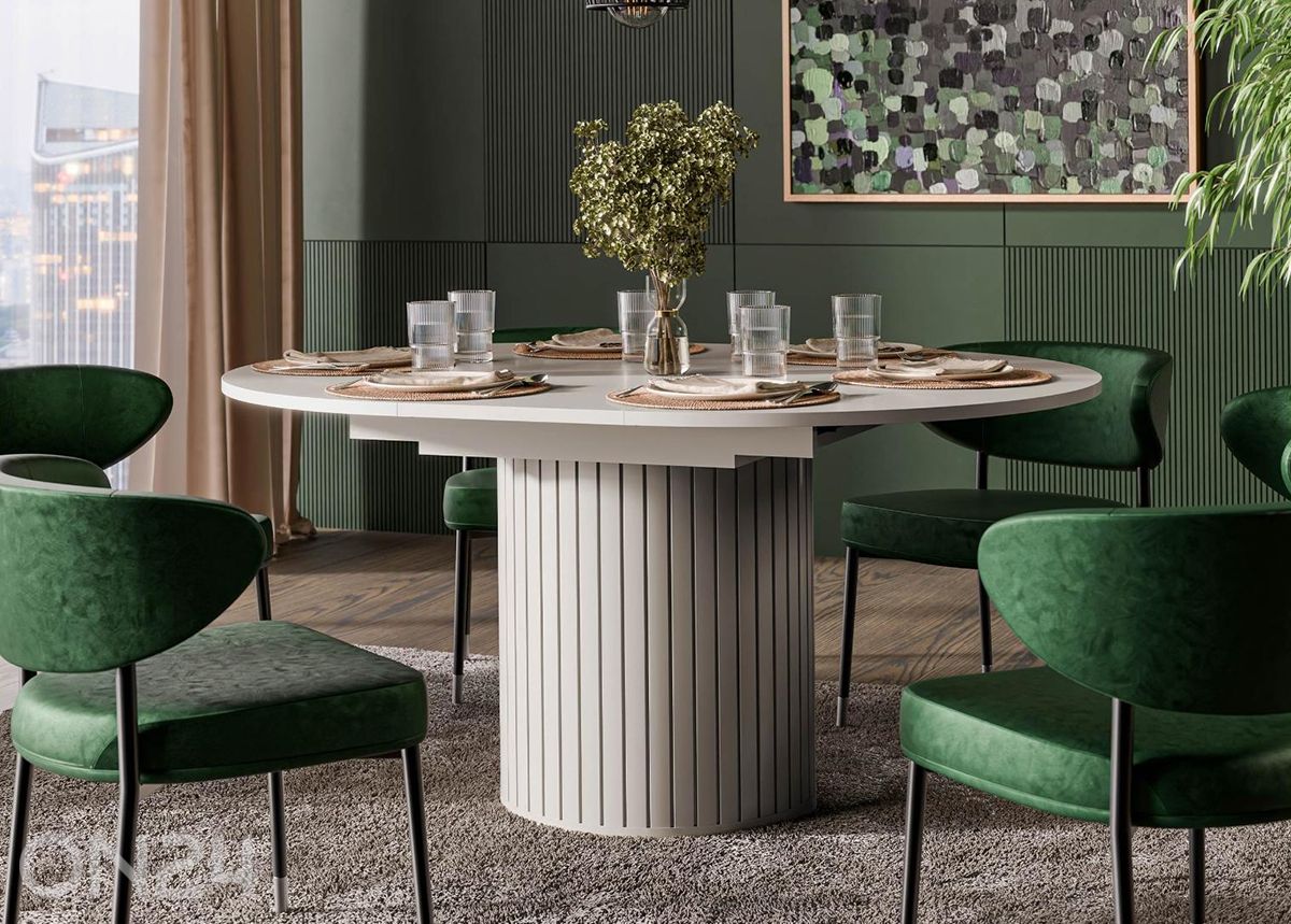 Удлиняющийся обеденный стол Zante 120x120/160 см увеличить