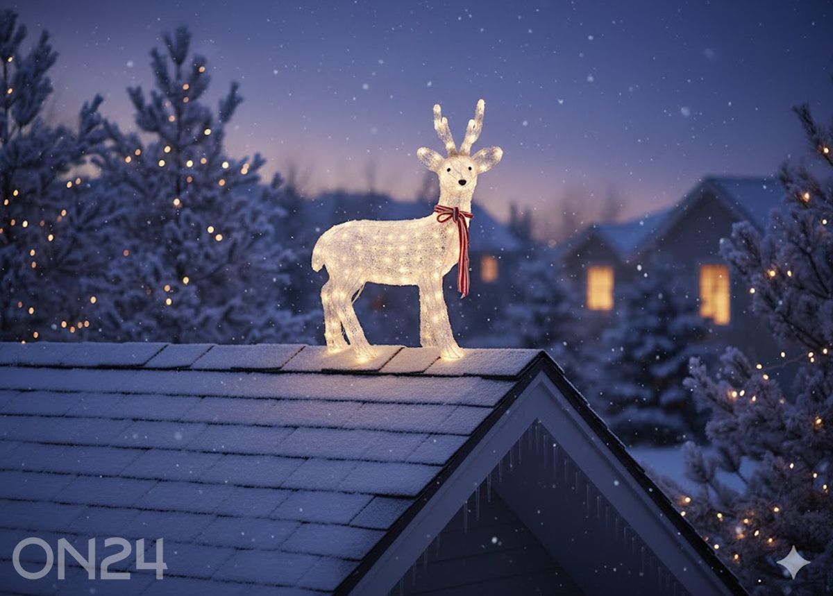 Фигура оленя из акрила с LED подсветкой увеличить