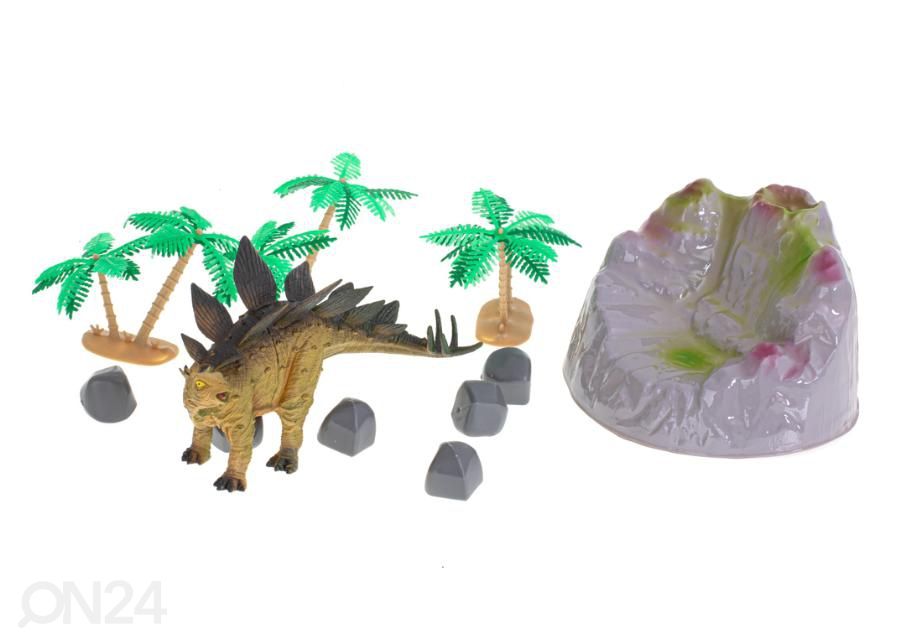 Фигурки динозавров 7 шт + коврик и набор аксессуаров увеличить