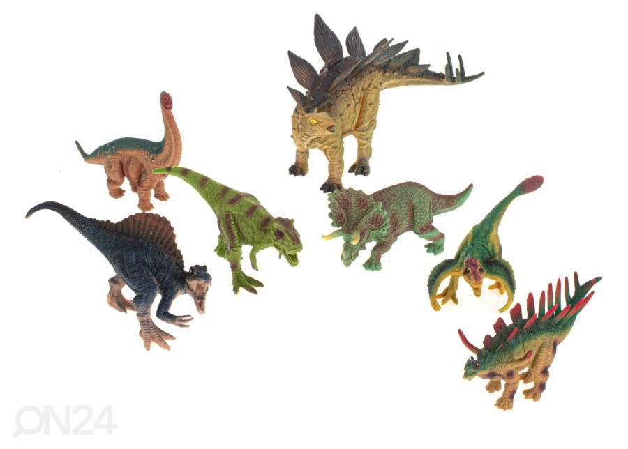 Фигурки динозавров 7 шт + коврик и набор аксессуаров увеличить