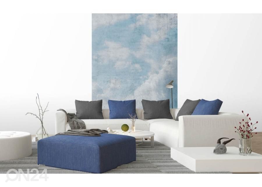 Флизелиновые фотообои Blue Clouds Abstract 150x250 см увеличить