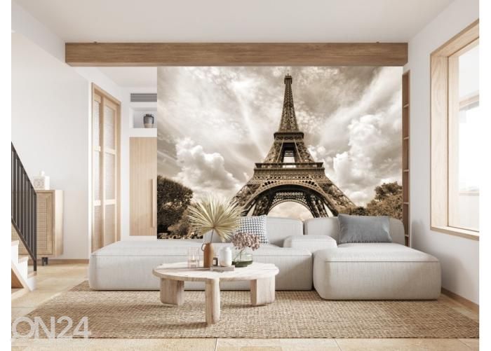 Флизелиновые фотообои Eiffel Tower seen from Champ de Mars 400x260 см увеличить