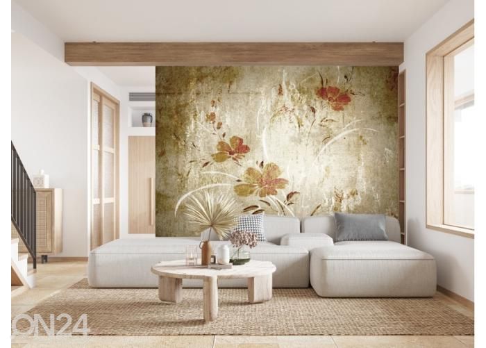 Флизелиновые фотообои Floral vintage art pattern 416x290 см увеличить