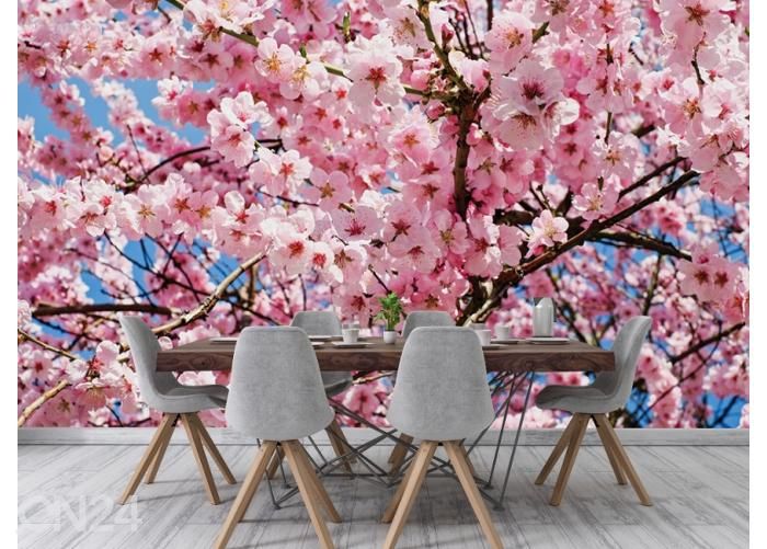 Флисовые фотообои Japanese Cherry Tree 368x254 см увеличить