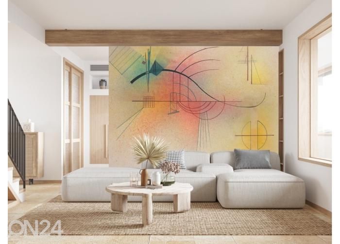 Флисовые фотообои Linie by Wassily Kandinsky 400x260 см увеличить