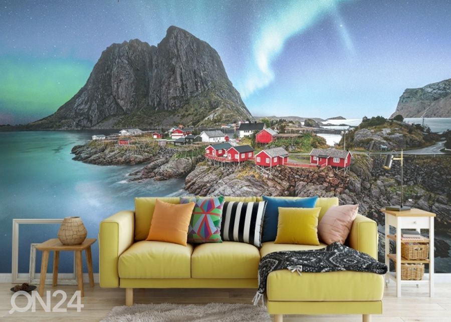 Флисовые фотообои North Light in Lofoten Norway 416x290 см увеличить