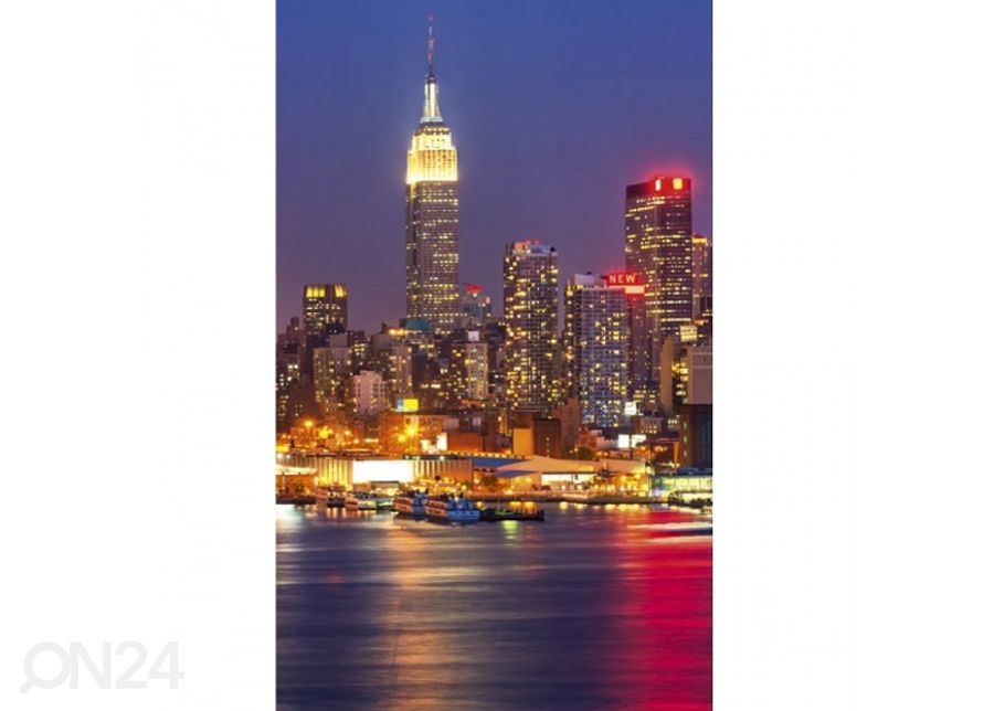 Флисовые фото-обои Manhattan at night 150x250 см увеличить