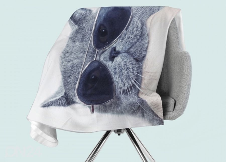 Флисовый плед Stylish Cat 150x200 см увеличить