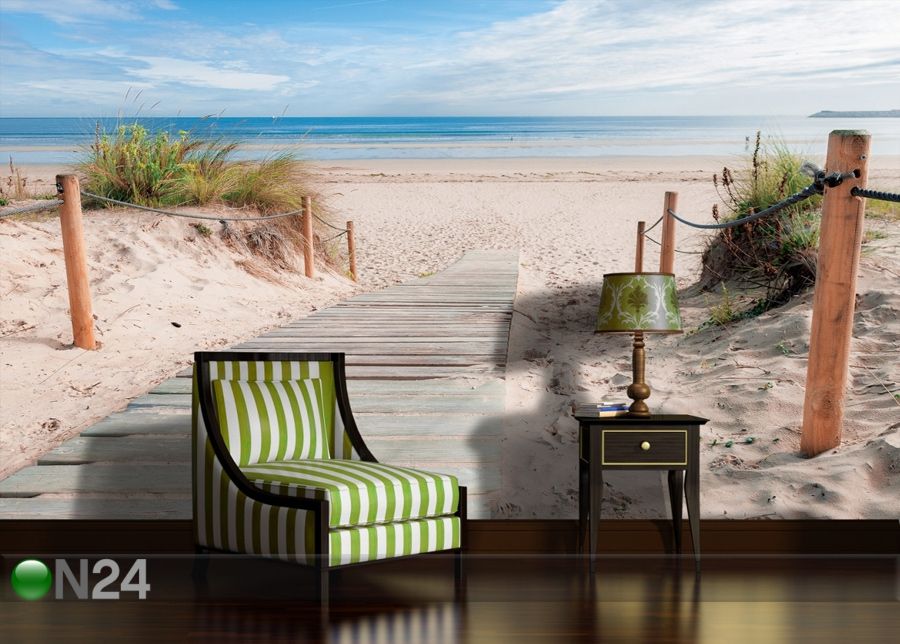 Фотообои Beach Path Sea Coastal 416x254 см увеличить