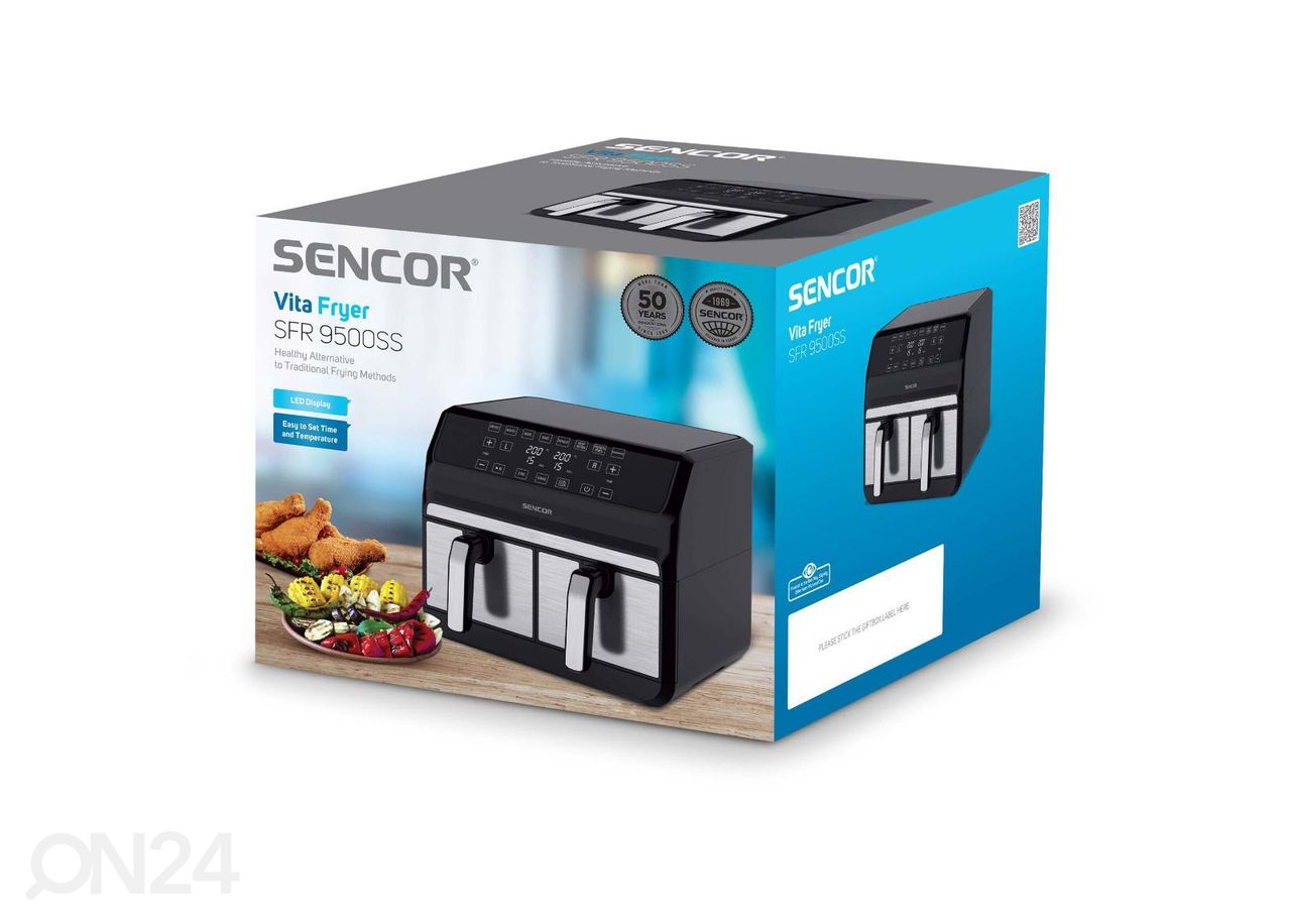 Фритюрница Sencor SFR9500SS, 2x4 л увеличить