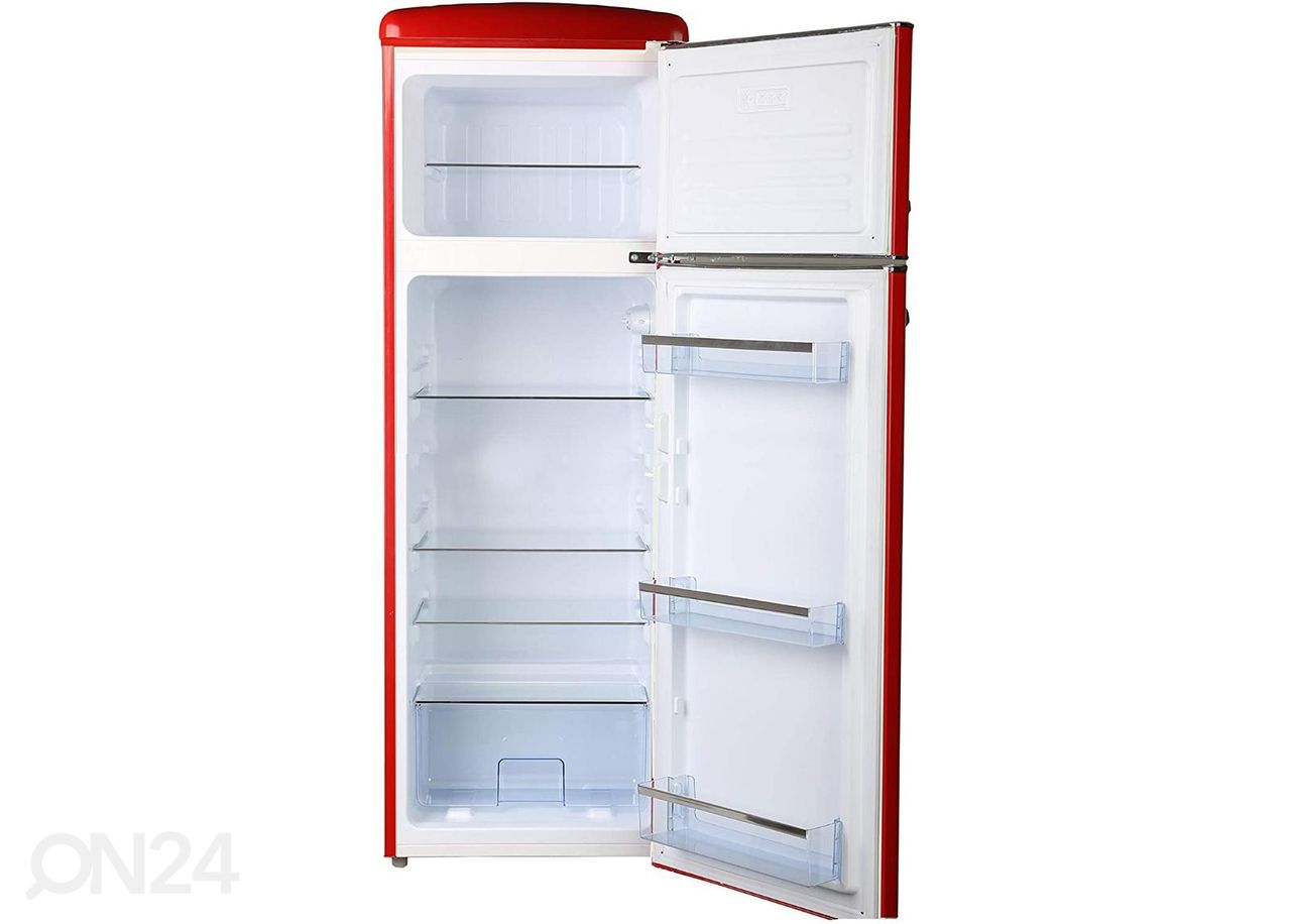 Холодильник Frigelux RFDP246RRA, красный увеличить