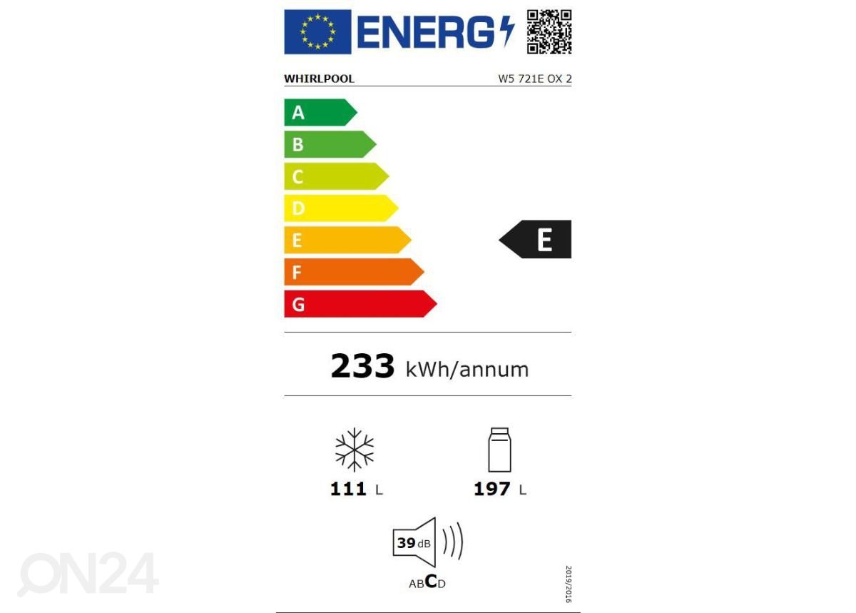 Холодильник Whirlpool W5721EOX2 увеличить