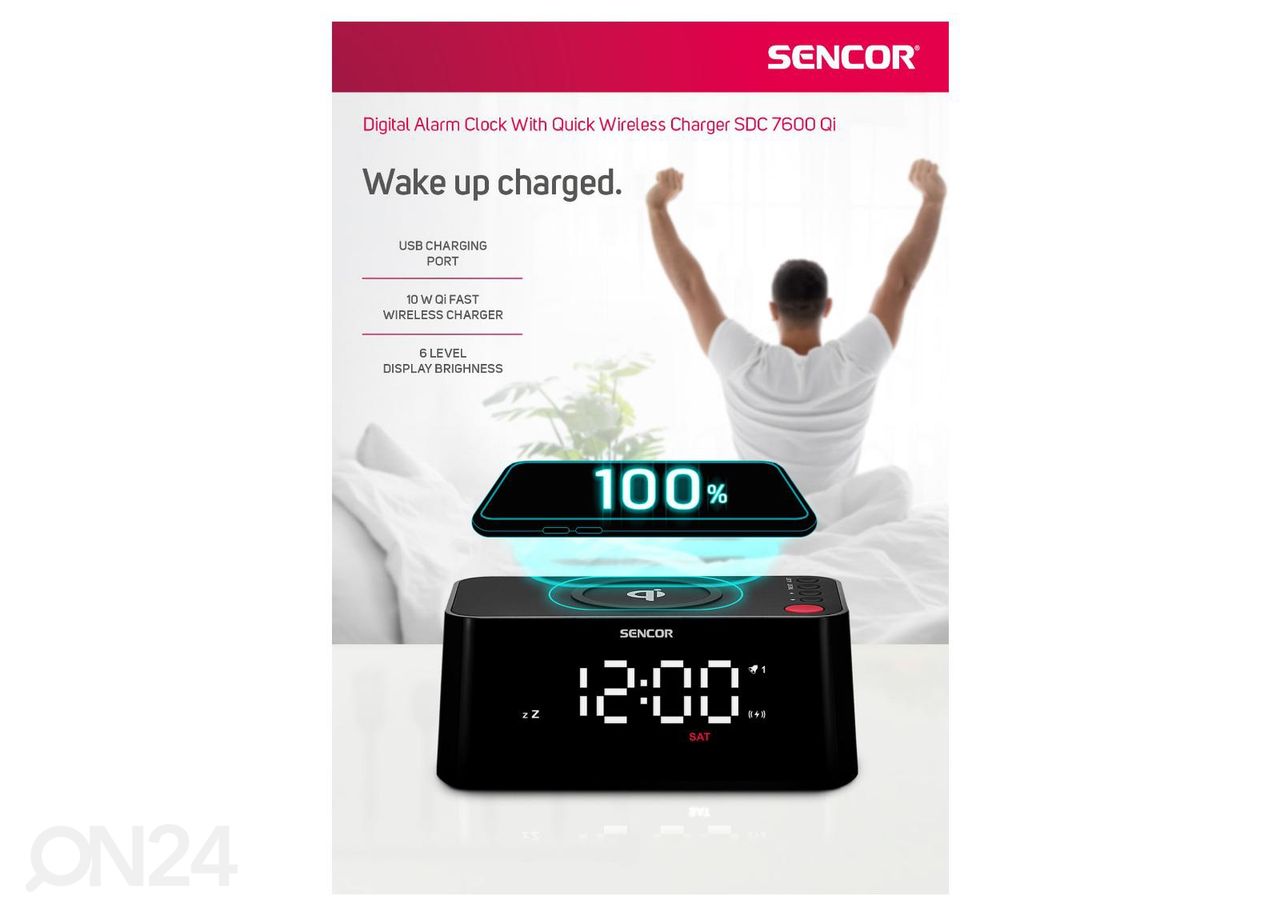 Цифровой будильник Sencor SDC7600QI увеличить