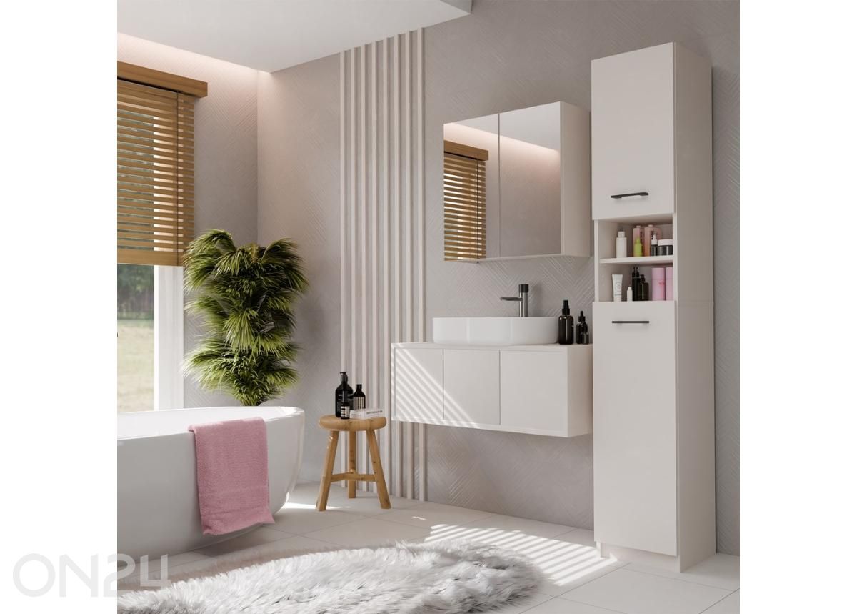 Шкафчик для ванной с зеркалом увеличить