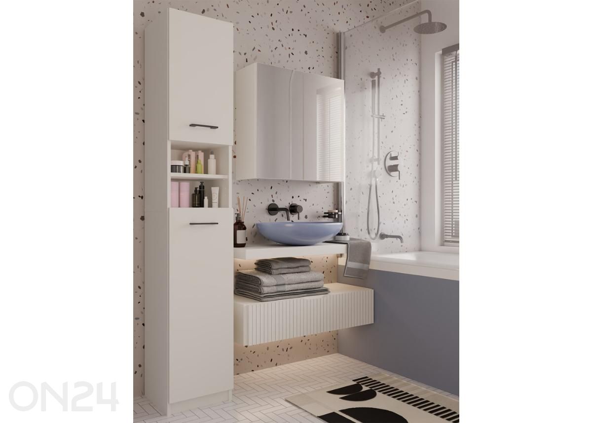 Шкафчик для ванной с зеркалом увеличить