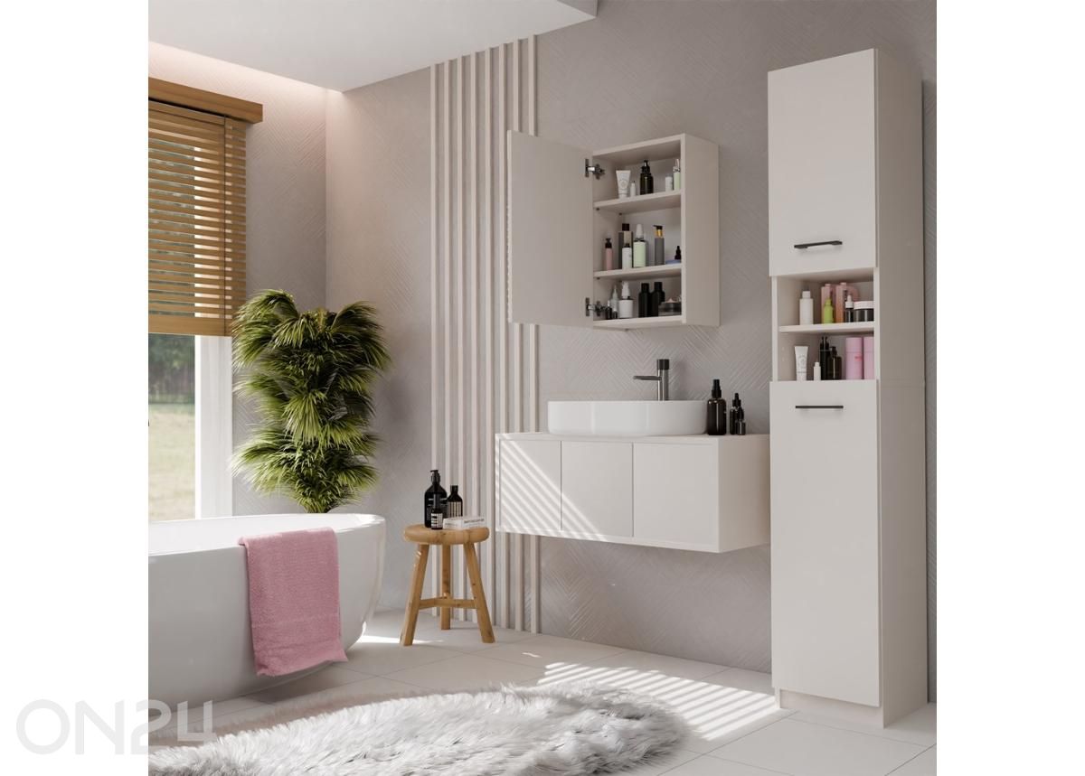 Шкафчик для ванной с зеркалом увеличить