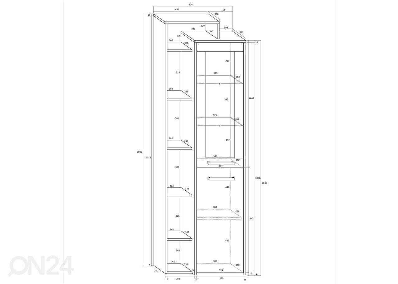 Шкаф-витрина Macroom 64 cm увеличить