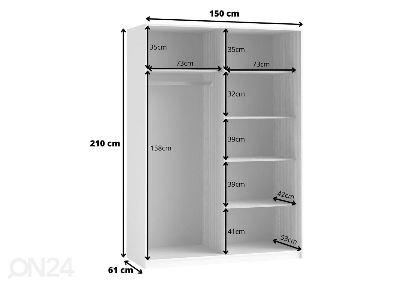 Шкаф-купе 150 cm увеличить