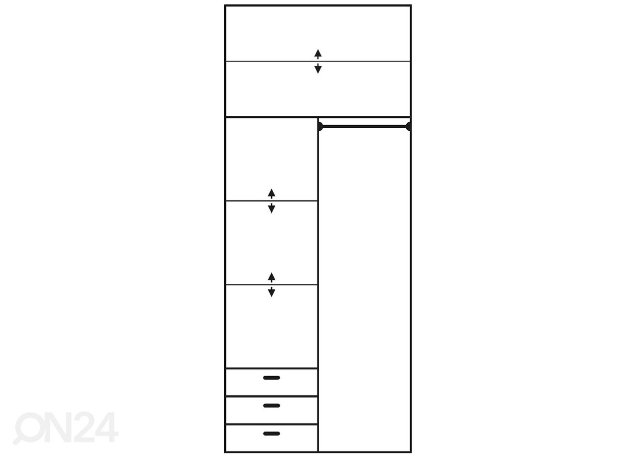 Шкаф-купе Court 100 cm увеличить