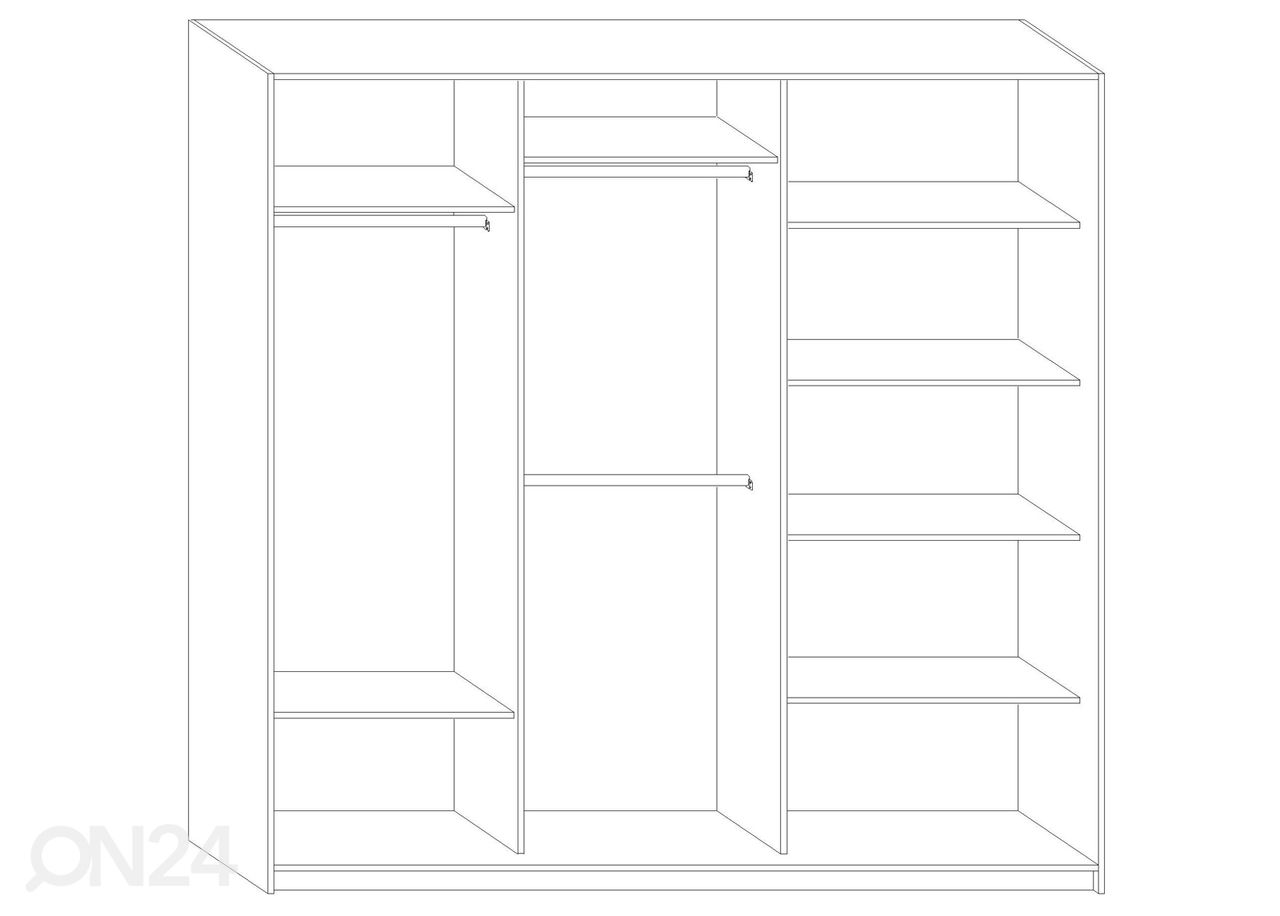 Шкаф-купе Durrus II 220 cm увеличить