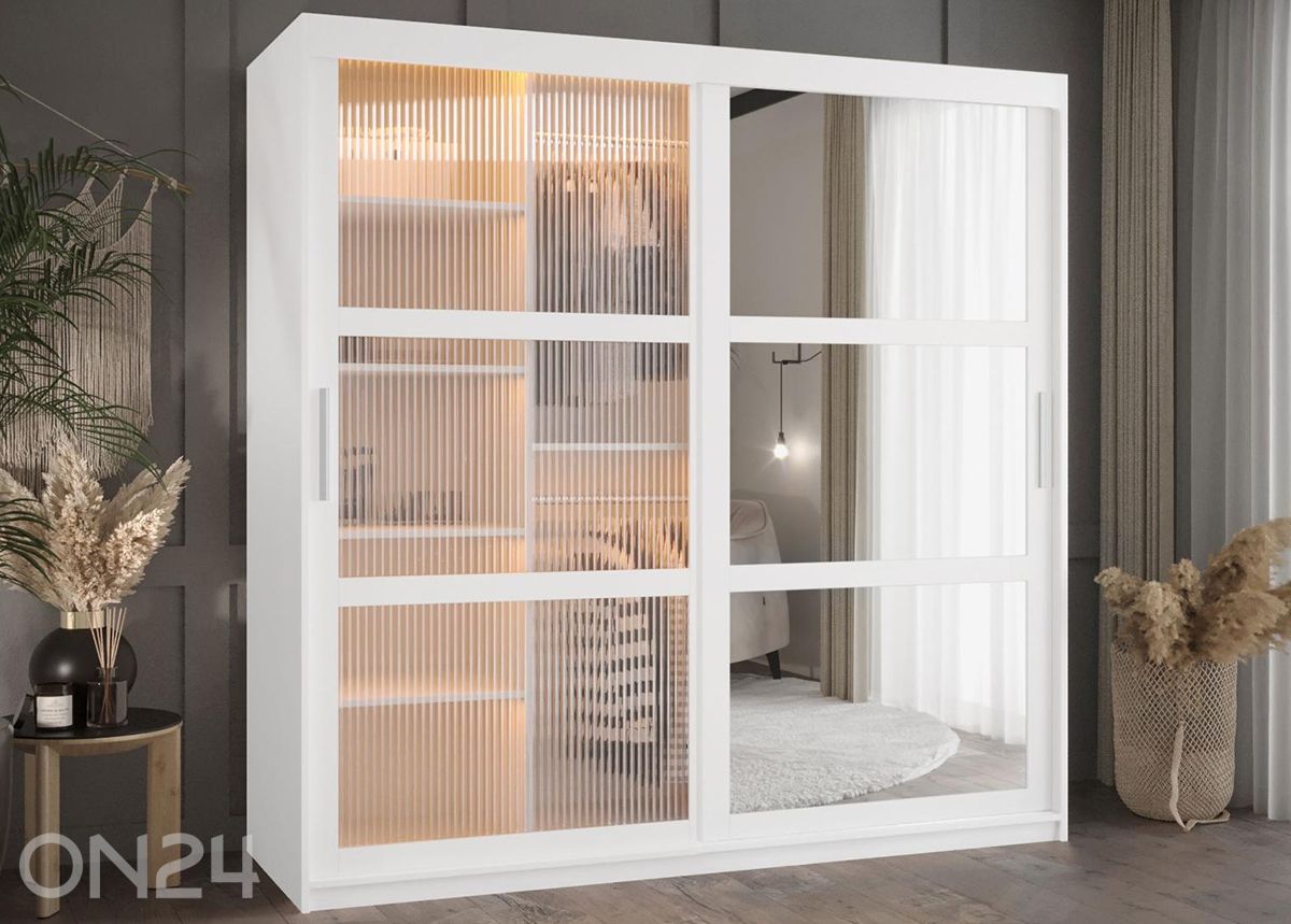 Шкаф-купе Flutes 180 см + LED увеличить