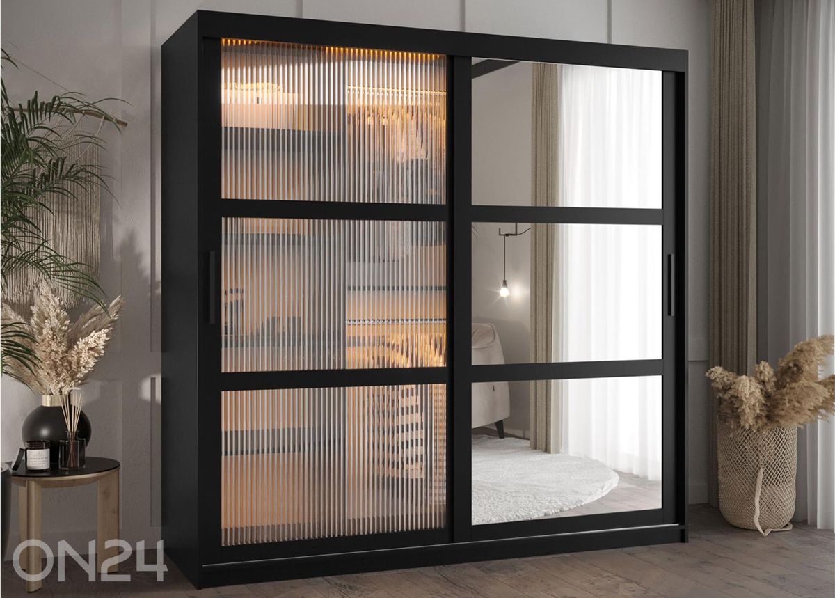 Шкаф-купе Flutes 180 см + LED увеличить