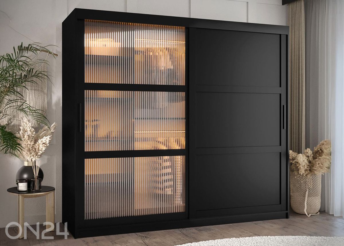 Шкаф-купе Flutes 200 см + LED увеличить