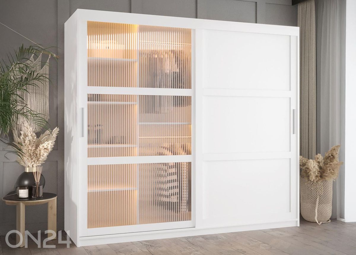 Шкаф-купе Flutes 200 см + LED увеличить