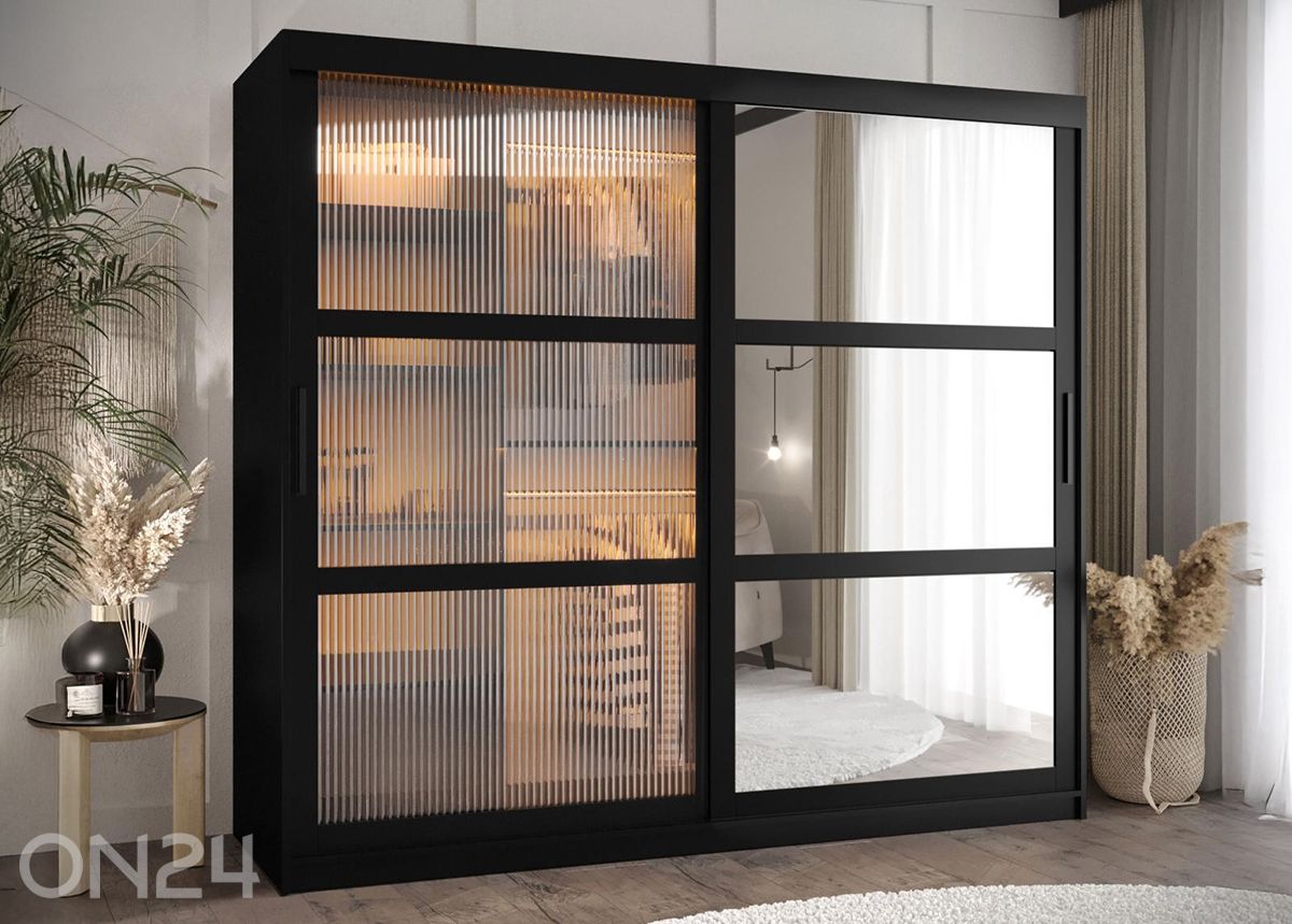 Шкаф-купе Flutes 200 см + LED увеличить