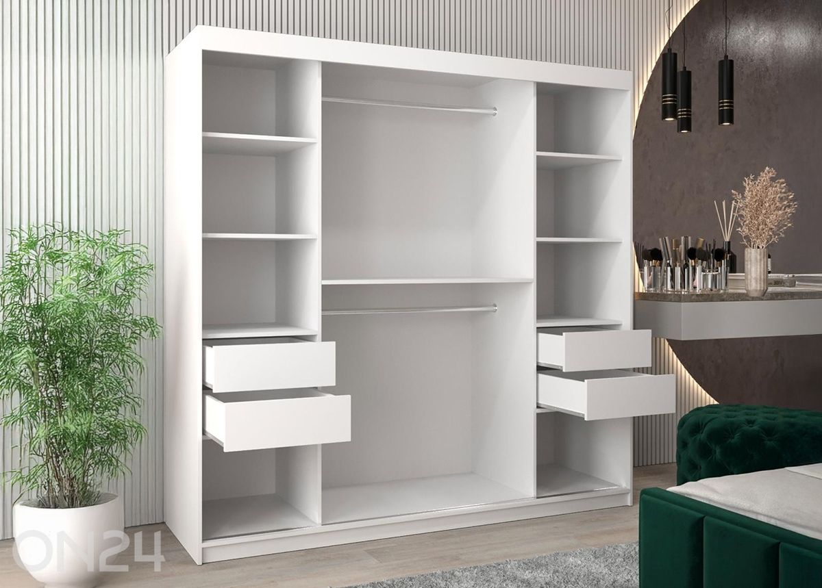 Шкаф-купе Flutes 200 см + LED увеличить