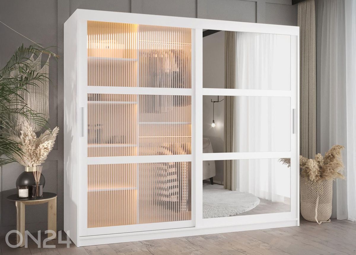 Шкаф-купе Flutes 200 см + LED увеличить