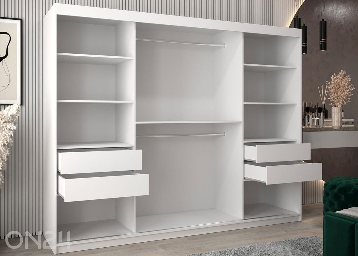 Шкаф-купе Flutes 250 см + LED увеличить