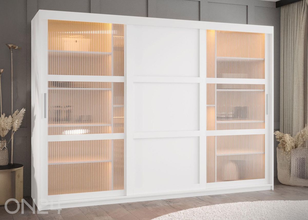 Шкаф-купе Flutes 250 см + LED увеличить