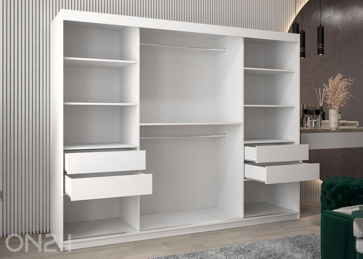 Шкаф-купе Flutes 250 см + LED увеличить