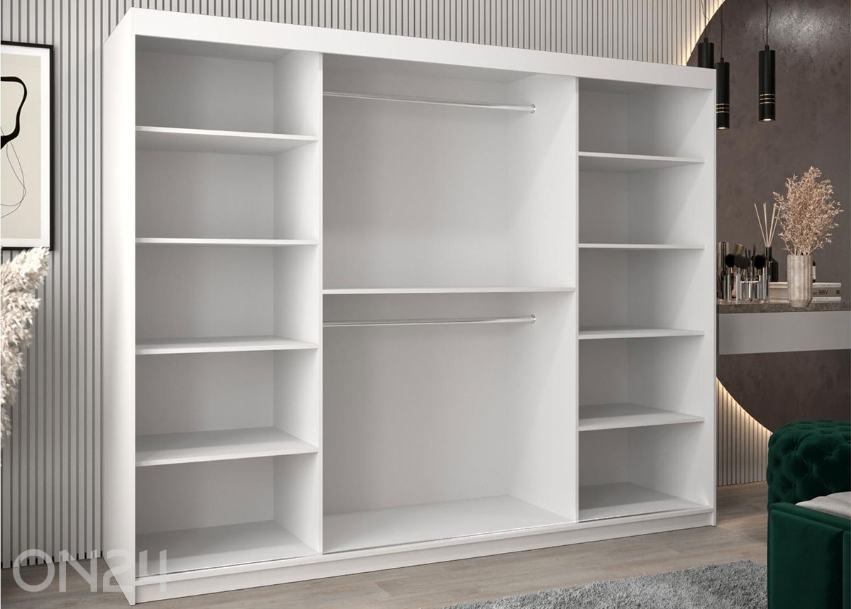 Шкаф-купе Flutes 250 см + LED увеличить