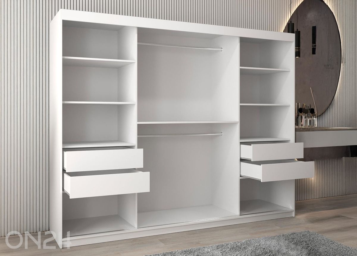 Шкаф-купе Flutes 250 см + LED увеличить