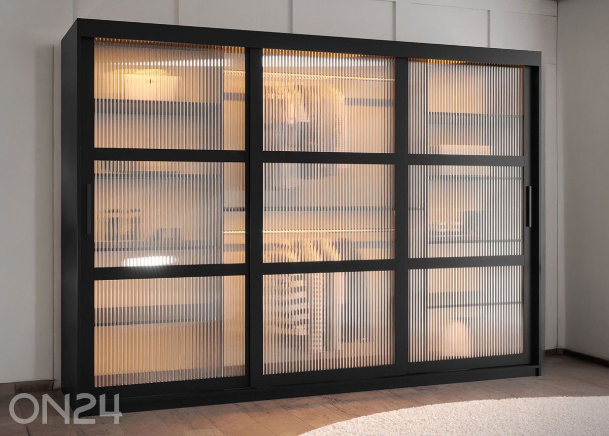 Шкаф-купе Flutes 250 см + LED увеличить