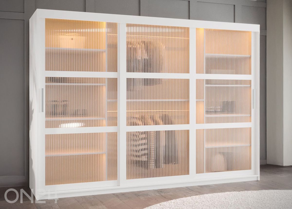 Шкаф-купе Flutes 250 см + LED увеличить