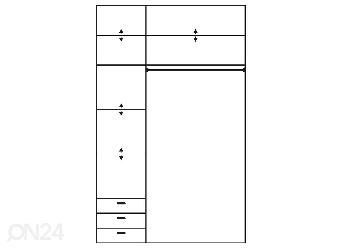 Шкаф-купе Qamma 150 cm увеличить