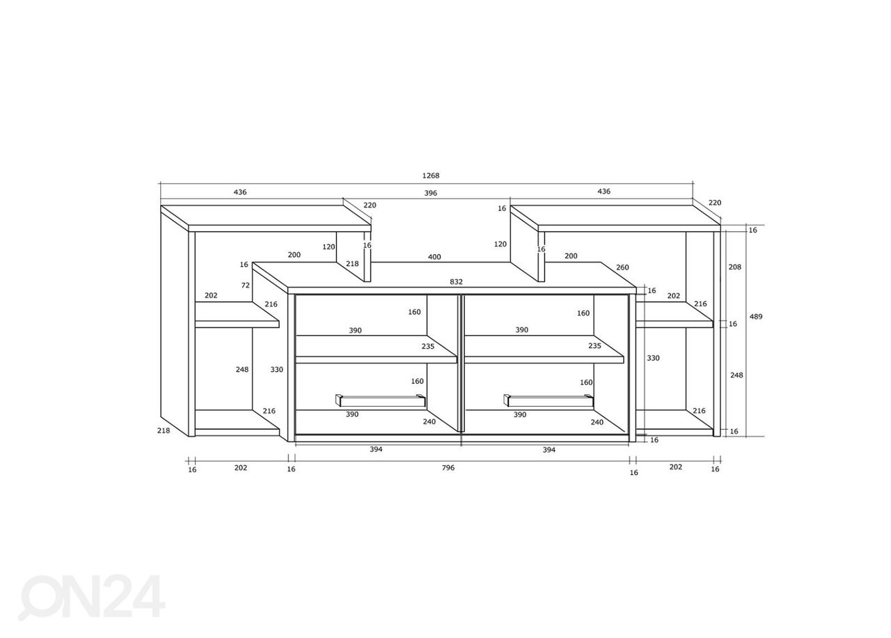 Шкаф настенный Macroom 127 cm увеличить