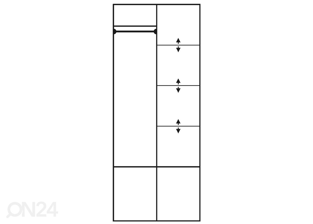 Шкаф платяной 81 cm увеличить