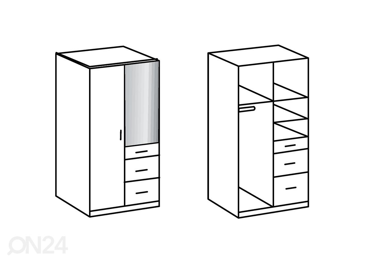 Шкаф платяной Clack увеличить