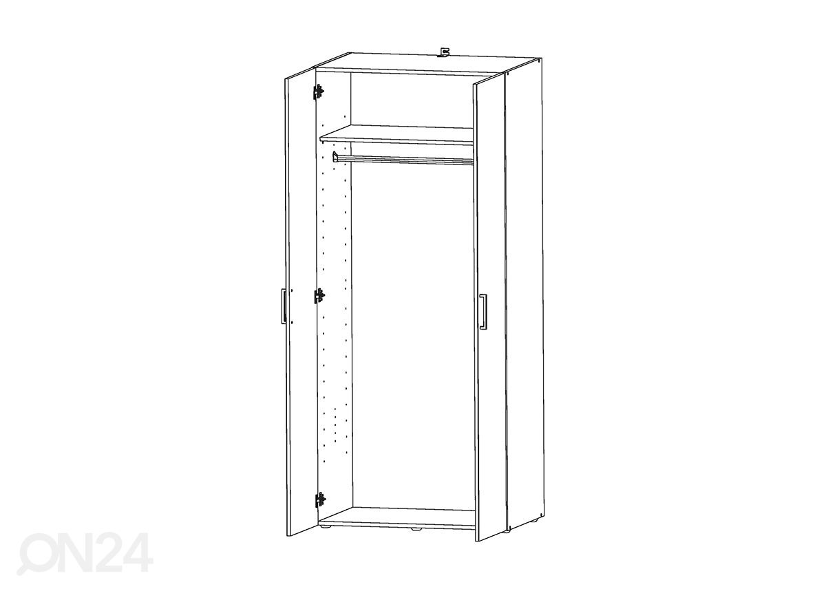 Шкаф платяной MRK 649 80 cm увеличить