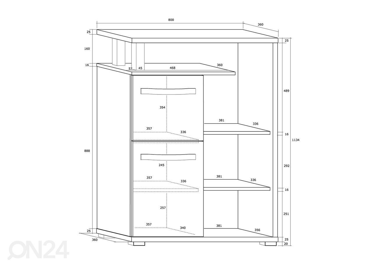 Шкаф-полка Cloghroe 80 cm увеличить