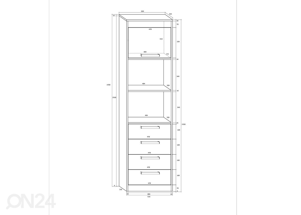 Шкаф-полка Cobhy 52 cm увеличить