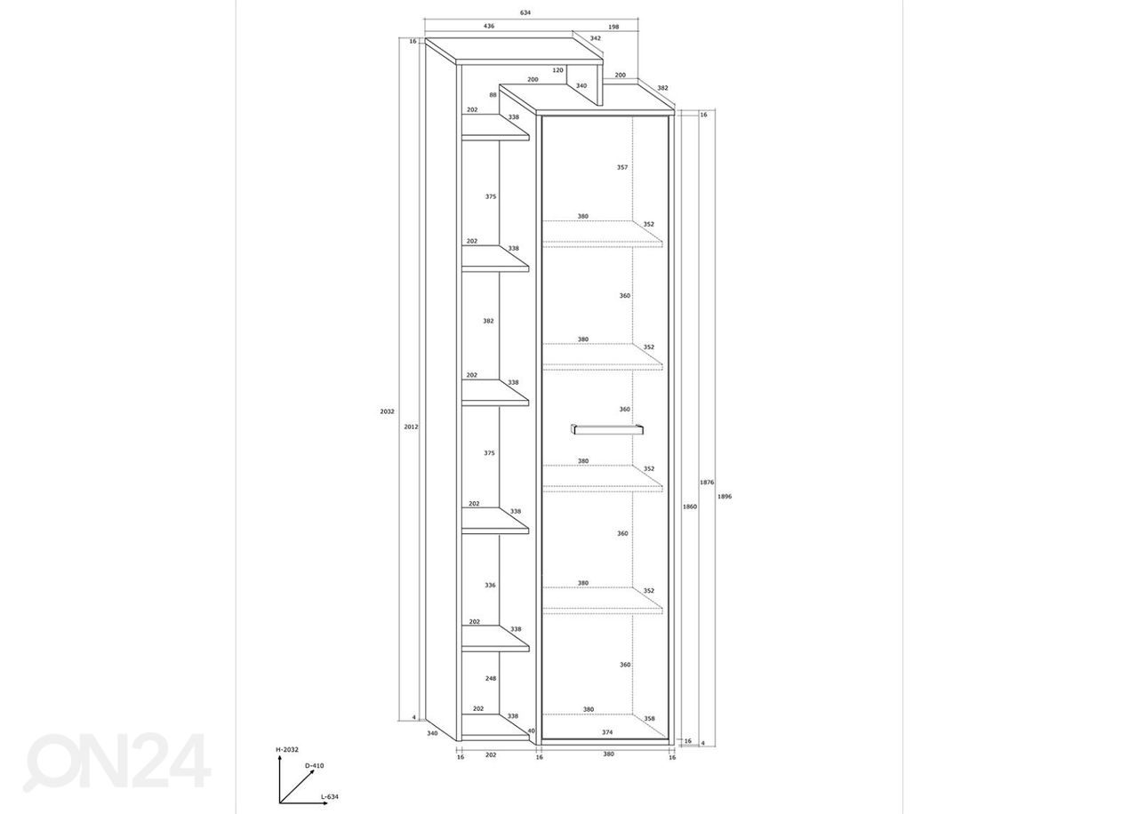 Шкаф-полка Macroom 64 cm увеличить