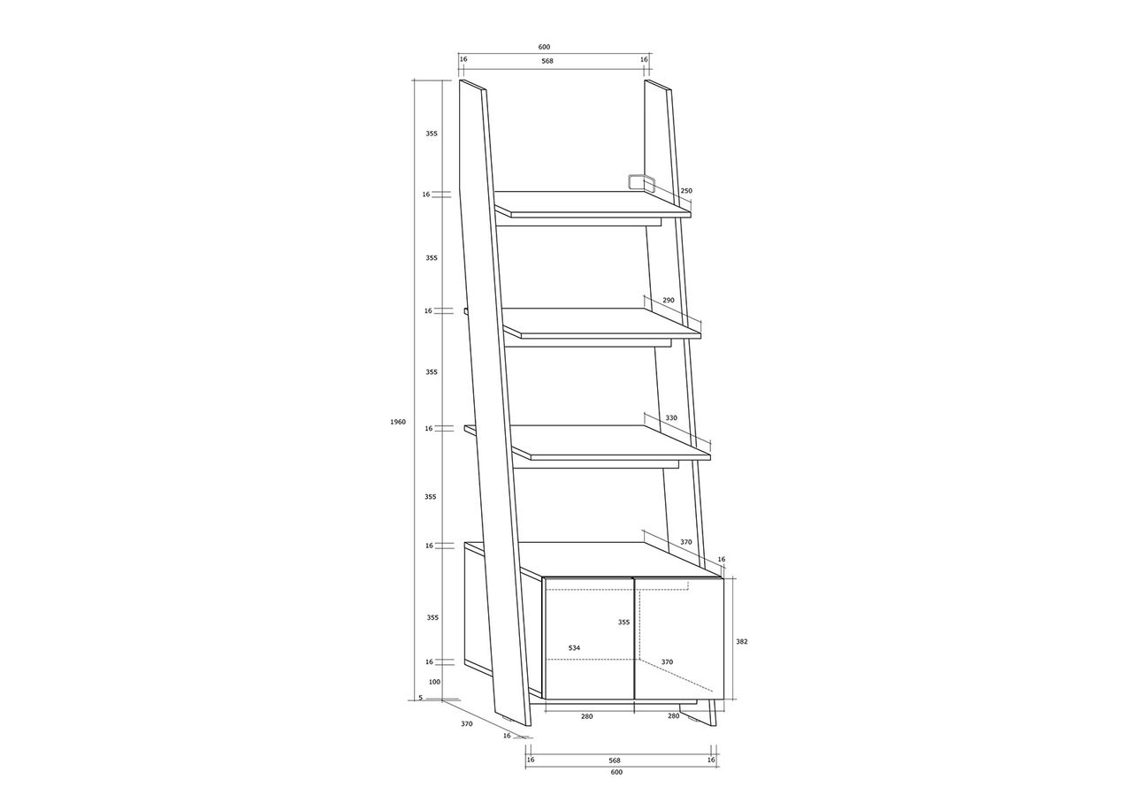 Шкаф-полка Mallow 60 cm увеличить