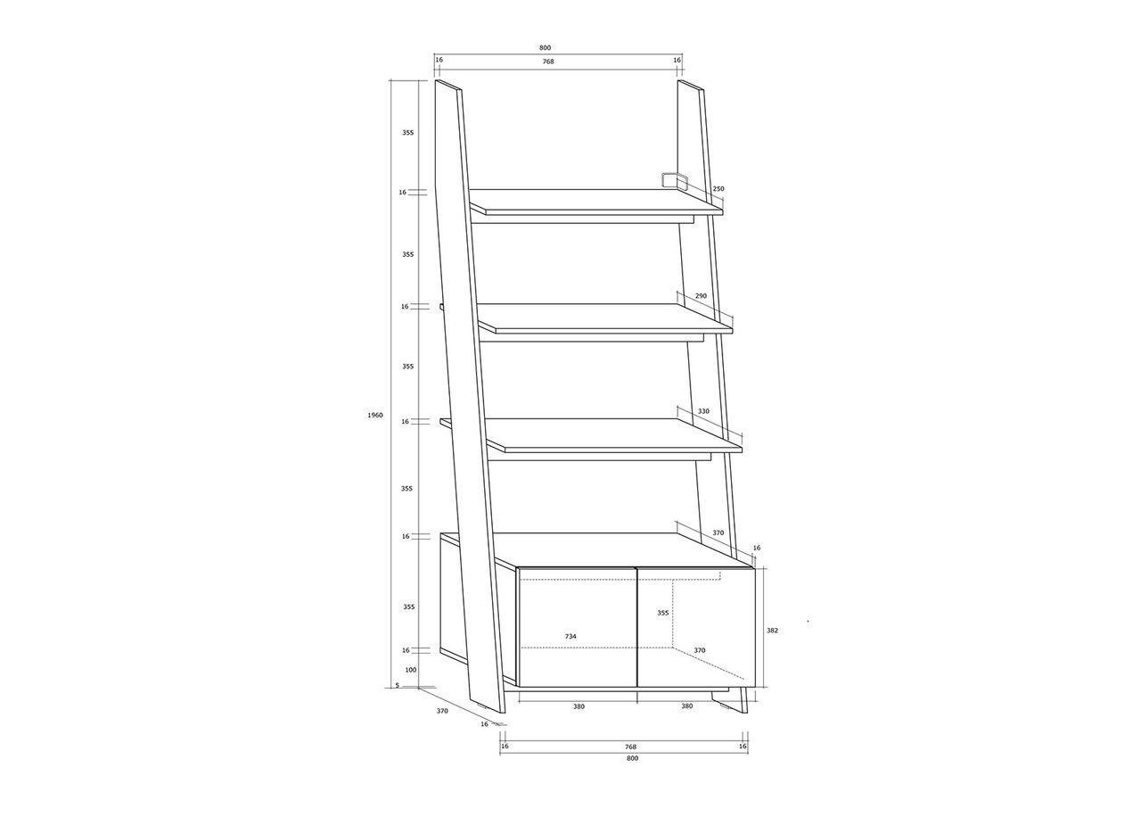 Шкаф-полка Mallow 80 cm увеличить