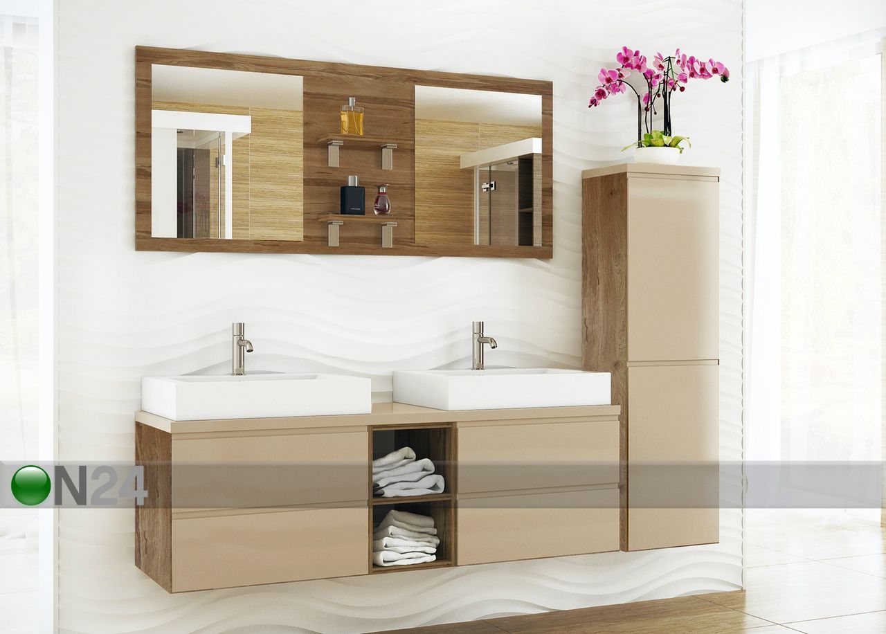 Шкаф с двумя раковинами 150 cm увеличить